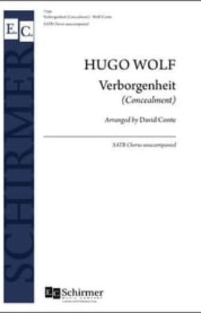 Verborgenheit (Concealment) (in German) SATB - Hugo Wolf, arr. David Conte