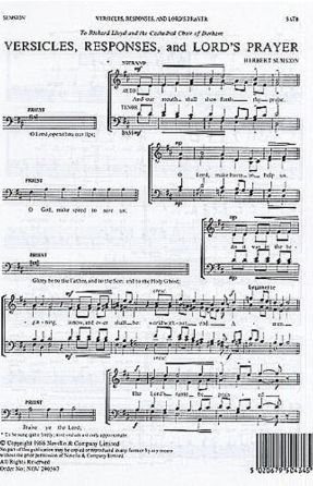 Versicles, Responses, and Lord's Prayer SATB - Herbert Sumsion