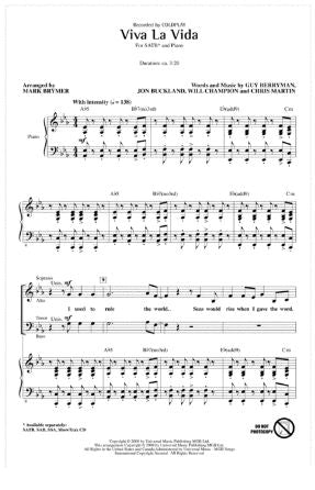 Viva La Vida SATB - Arr. Mark Brymer
