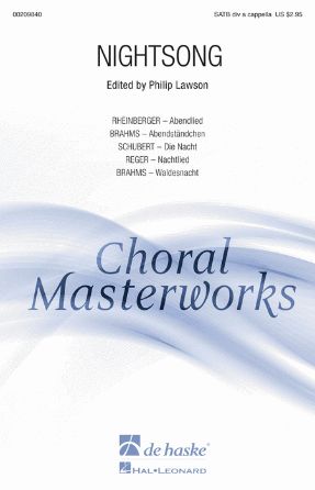 Waldesnacht (Der Jungbrunnen Op. 62, No. 3) SATB - Brahms
