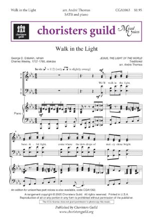 Walk in the Light SATB - arr. Andre Thomas