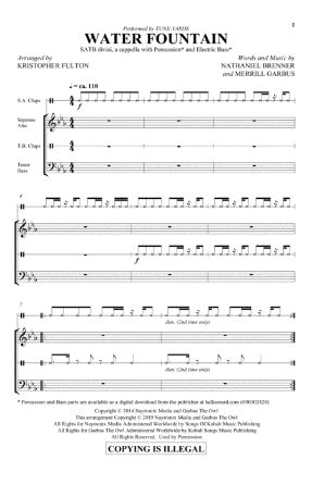 Water Fountain SATB - Arr. Kristopher Fulton