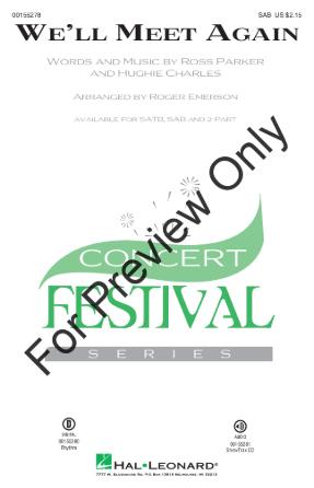 We'll Meet Again SAB - arr. Roger Emerson