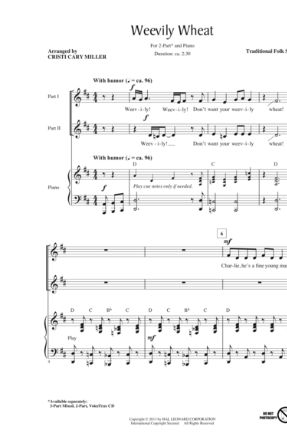 Weevily Wheat 2-Part - arr. Cristi Cary Miller
