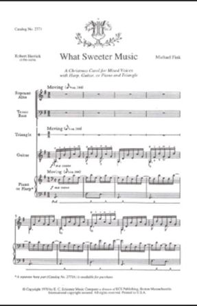 What sweeter music SATB - Michael Fink