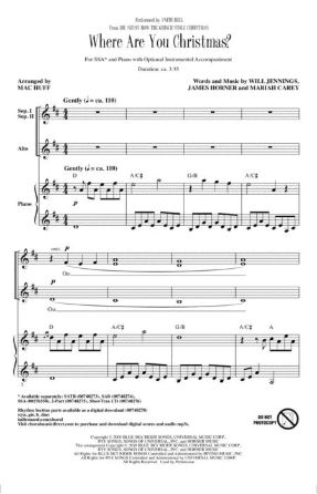 Where are you Christmas SSA - Arr. Mac Huff