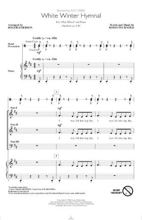 White Winter Hymnal 3-Part Mixed - Arr. Roger Emerson