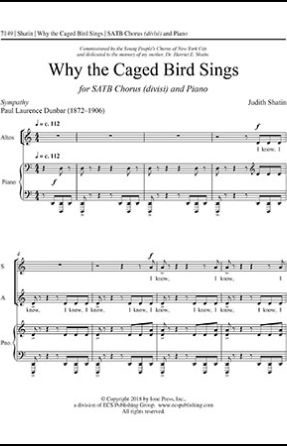 Why The Caged Bird Sings SATB - Judith Shatin