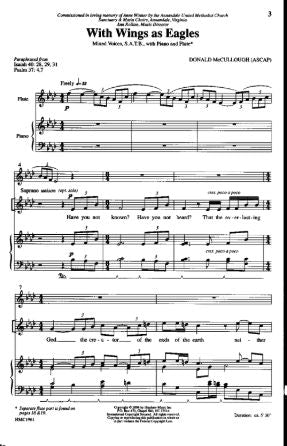 With Wings As Eagles SATB - Donald McCullough