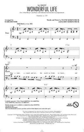 Wonderful Life 3-Part Mixed - Arr. Mark Brymer