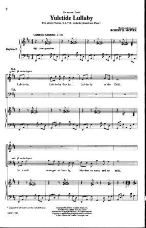 Yuletide Lullaby SATB - Robert H. McIver