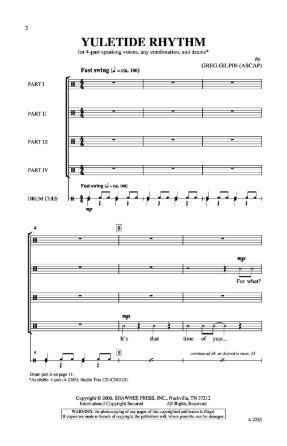 Yuletide Rhythm 4-Part - Greg Gilpin
